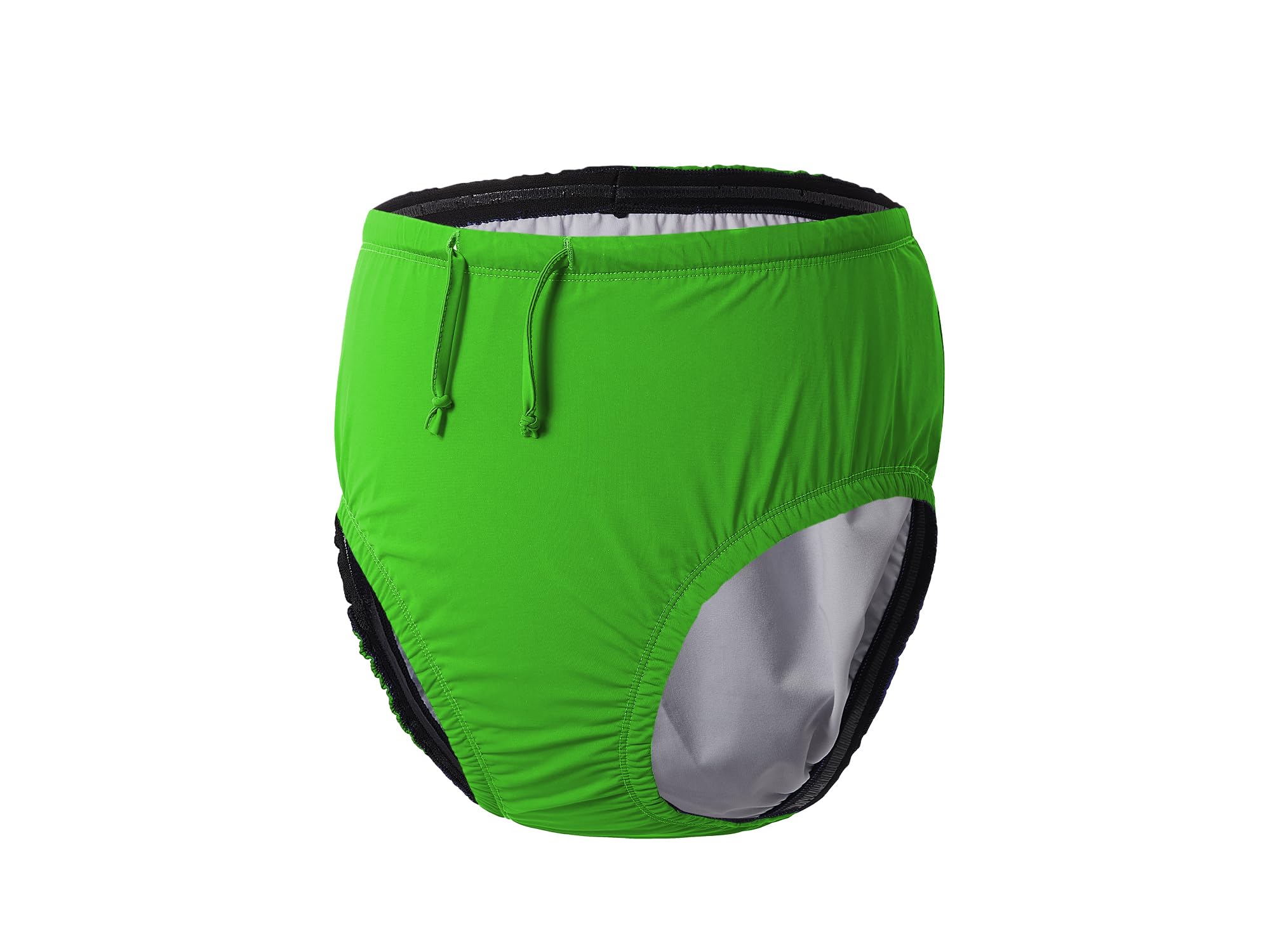 Adult Reusable Swim Diapers Special Needs Swimwear for Incontinence Cloth Diaper Covers Waterproof,Leakproof, Unisex (Lime Green, S)
