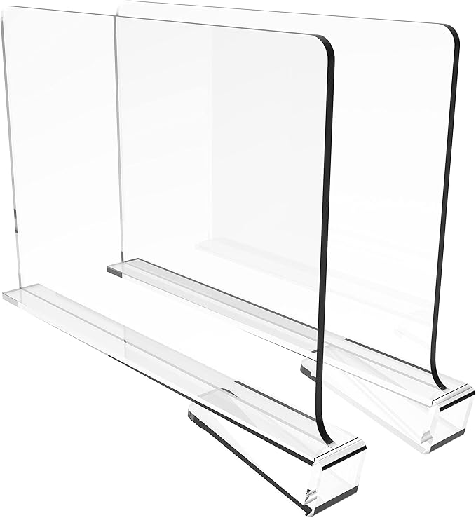 2PCS Multifunction Acrylic Shelf Dividers,Closets Shelf And Closet