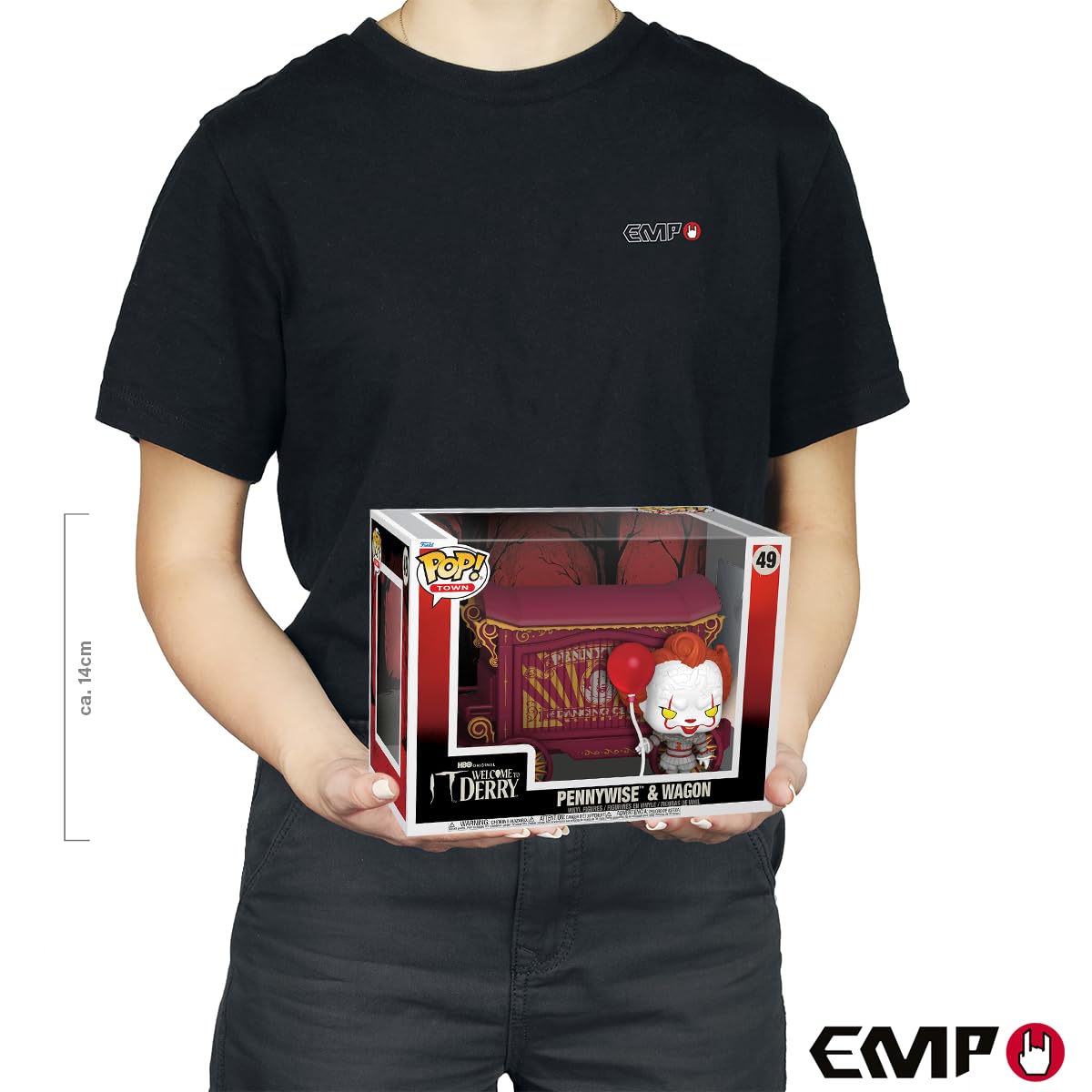 Funko Pop! Town: Welcome To Derry - Pennywise & Wagon - Figura de Vinilo Coleccionable - Idea de Regalo - Mercancia Oficial - Juguetes para Niños y Adultos - TV Fans