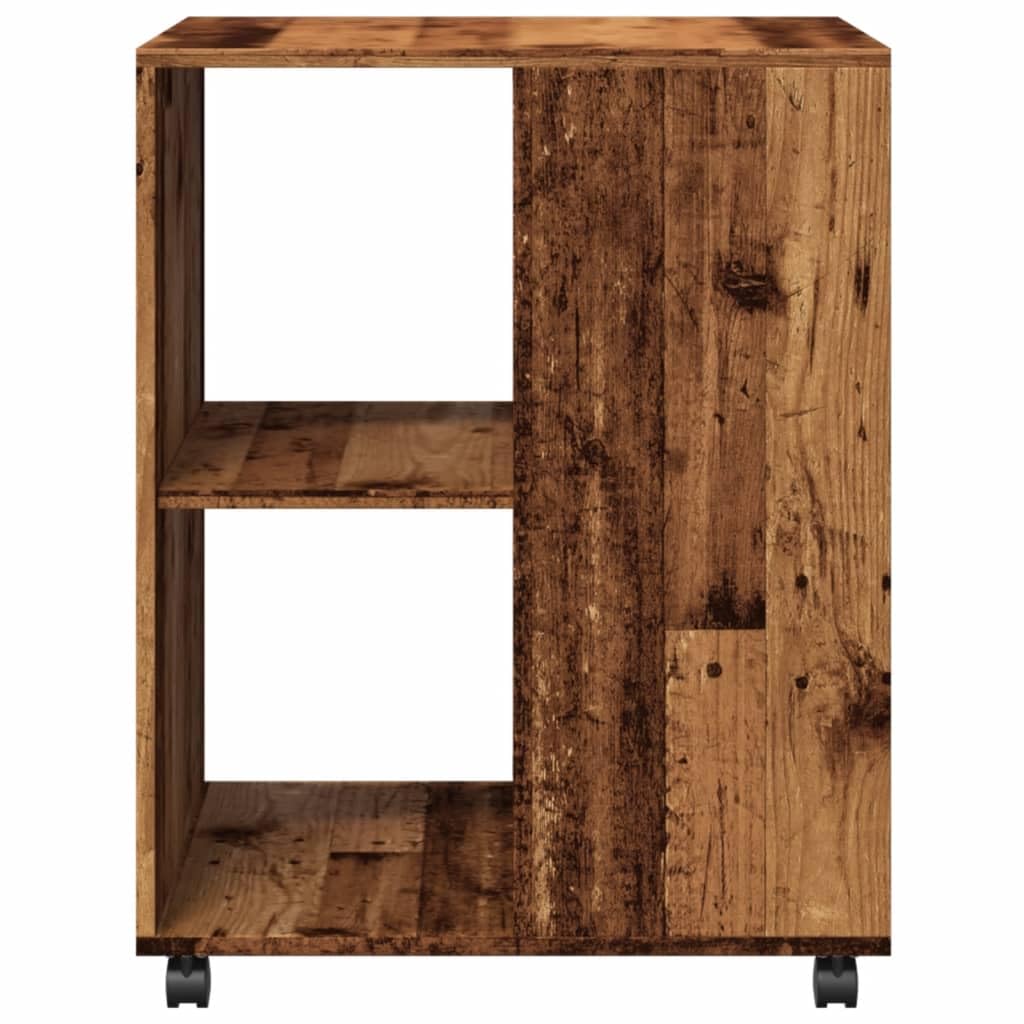 Table basse avec roulettes en bois 55 x 60 x 78 cm en aggloméré