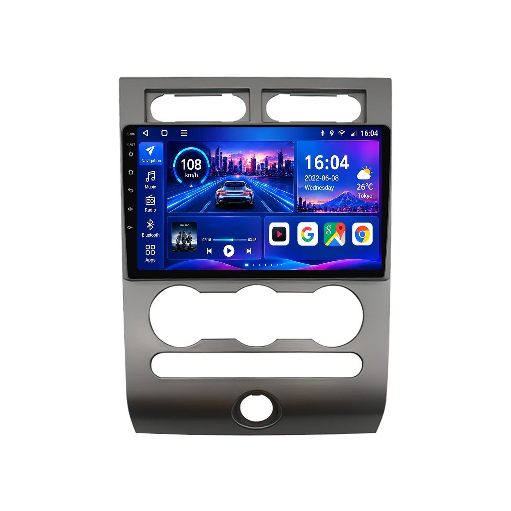 Autoradio Android 12 Per Ford Expedition 3 2006-2017 9 Pollici HD Touchscreen Con Carplay Android Auto DSP BT 5.0 MirrorLink Hi-Fi DAB RDS GPS Navigazione SWC Telecamera Posteriore(M200S)