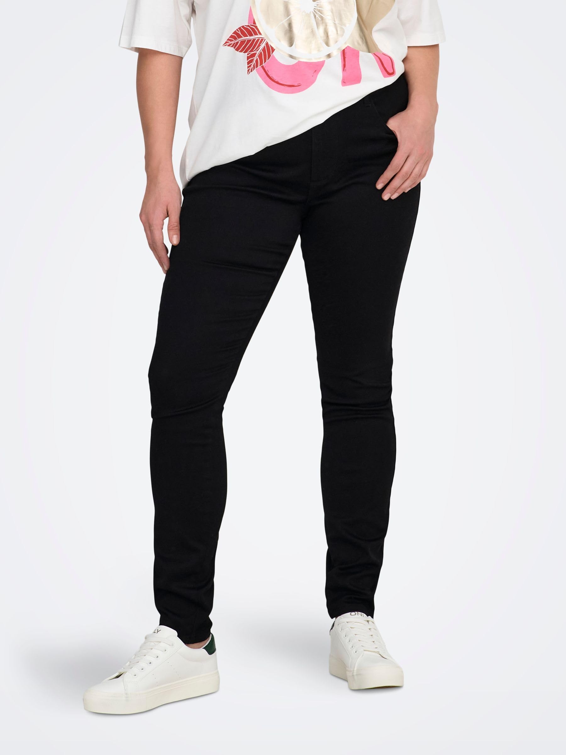 Only Caraugusta HW Skinny Jeans BB Dbd Noos - Vaqueros Skinny Mujer