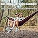 AISHULEI Portable Camping Hammock Lightweight Nylon Hammock with Straps Outdoor Hammock Tent Travel Bag & Camping Accessories for Hiking, Garden, and Beach for Beach Picnic Set (Color : Light Green)
