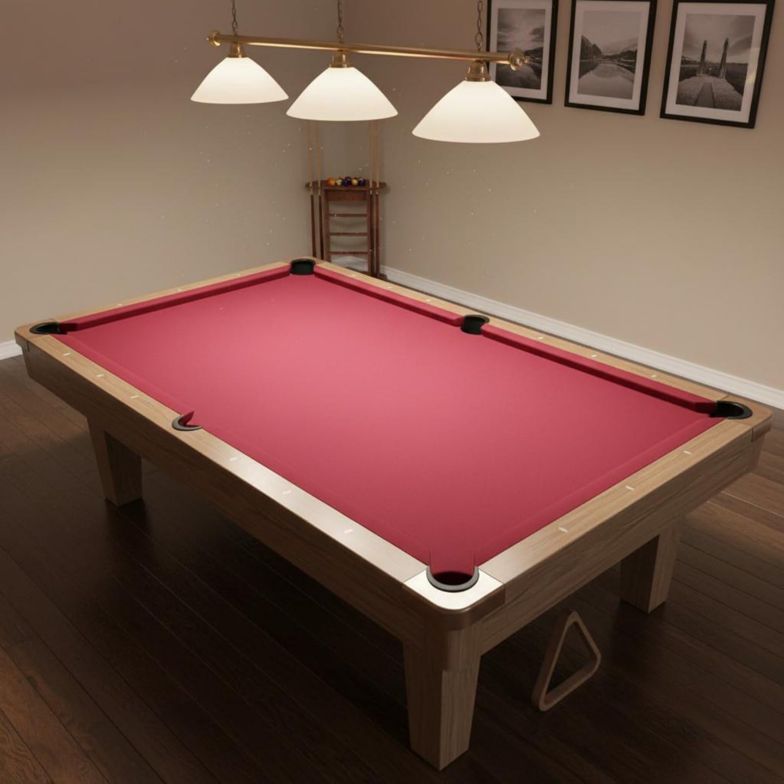 Biliardo Copertura Feltro Tavolo Piscina Tessuto Professionale Antipilling Superficie Omogenea Funzione Adatto per Biliardo Ambienti Privati