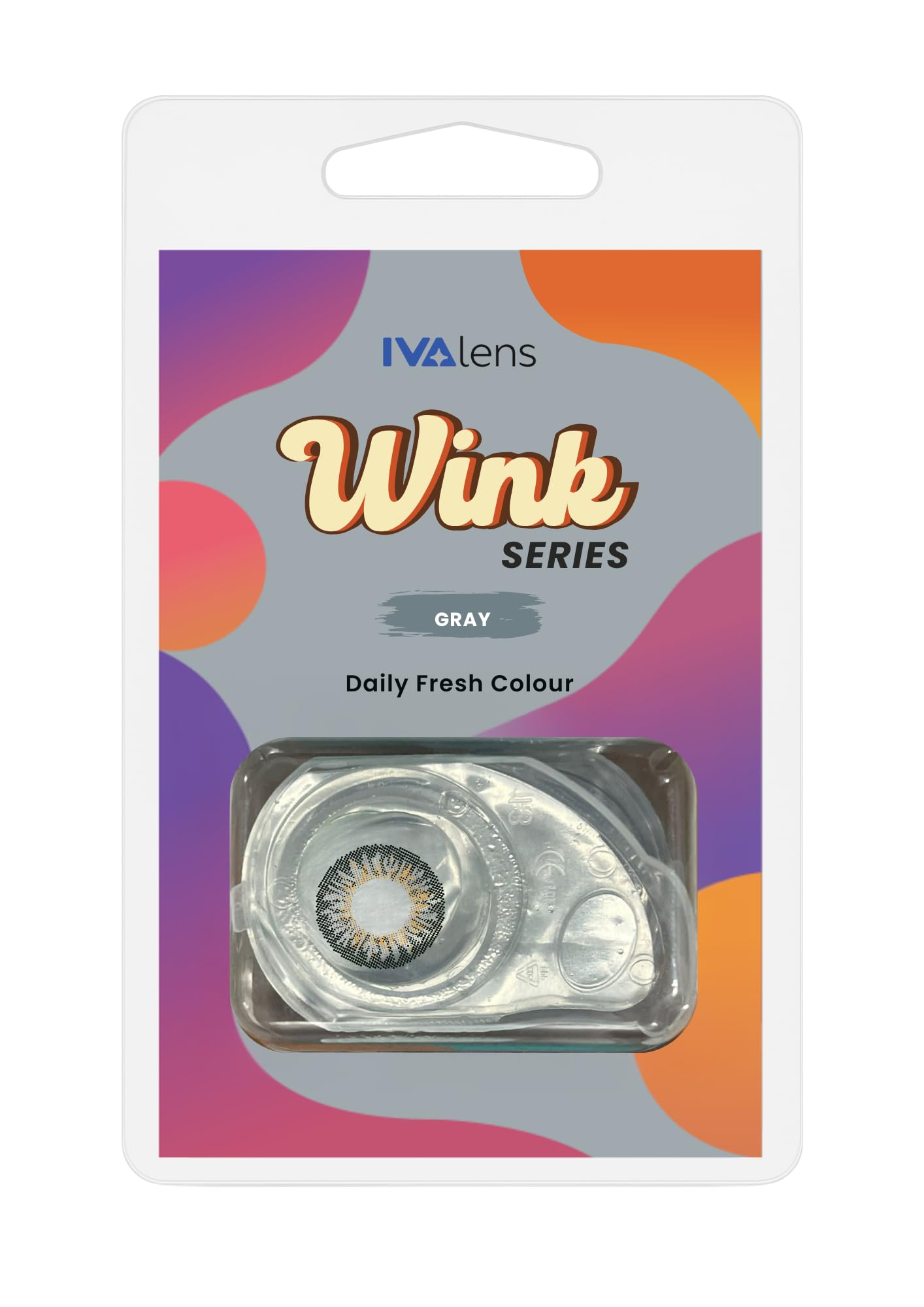 Ivalens Daily Fresh Color Contact lens Wink series - Gray Color-picture-12