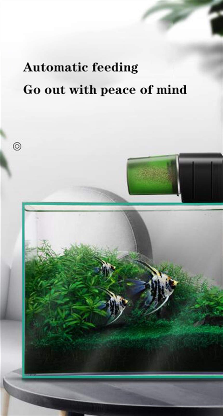 Distributori Automatici di Cibo for Crazy Water Grass Fish Tank Alimentatore Automatico Alimentatore for Piccoli Tempi Manufatto for l'alimentazione dei Pesci Alimentatore Automatico for Pesci