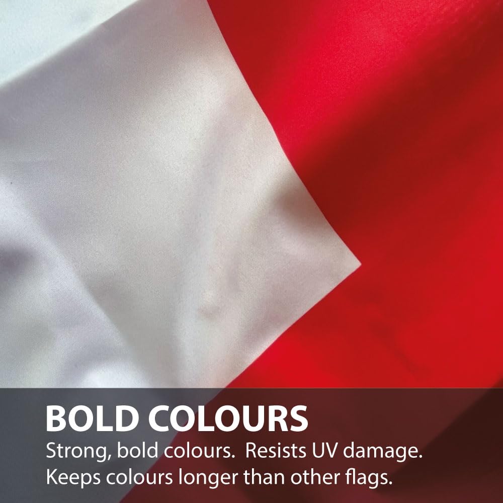 NWFlags England St George Flag Banner with Four Eyelets 5ft x 3ft 75d Premium Polyester Suitable For Flagpoles - Image 4