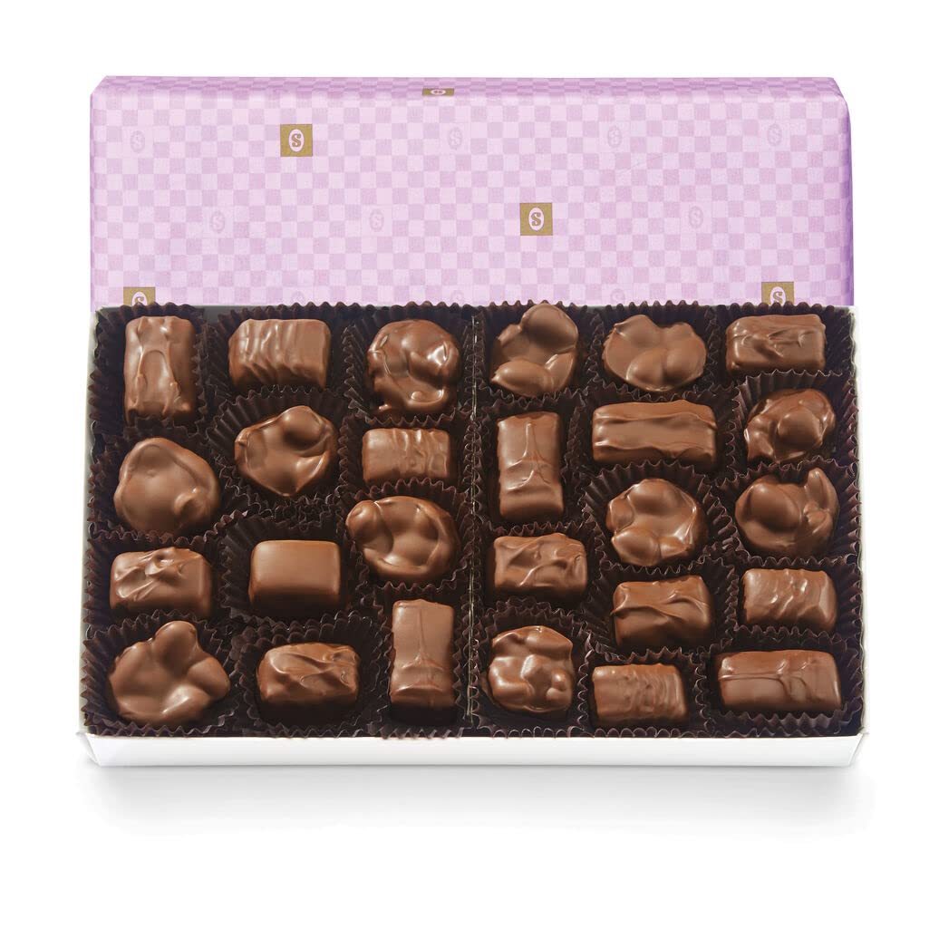 See's Candies Milk Chocolate Nuts & Chews (Lavender Checkerboard Wrap)