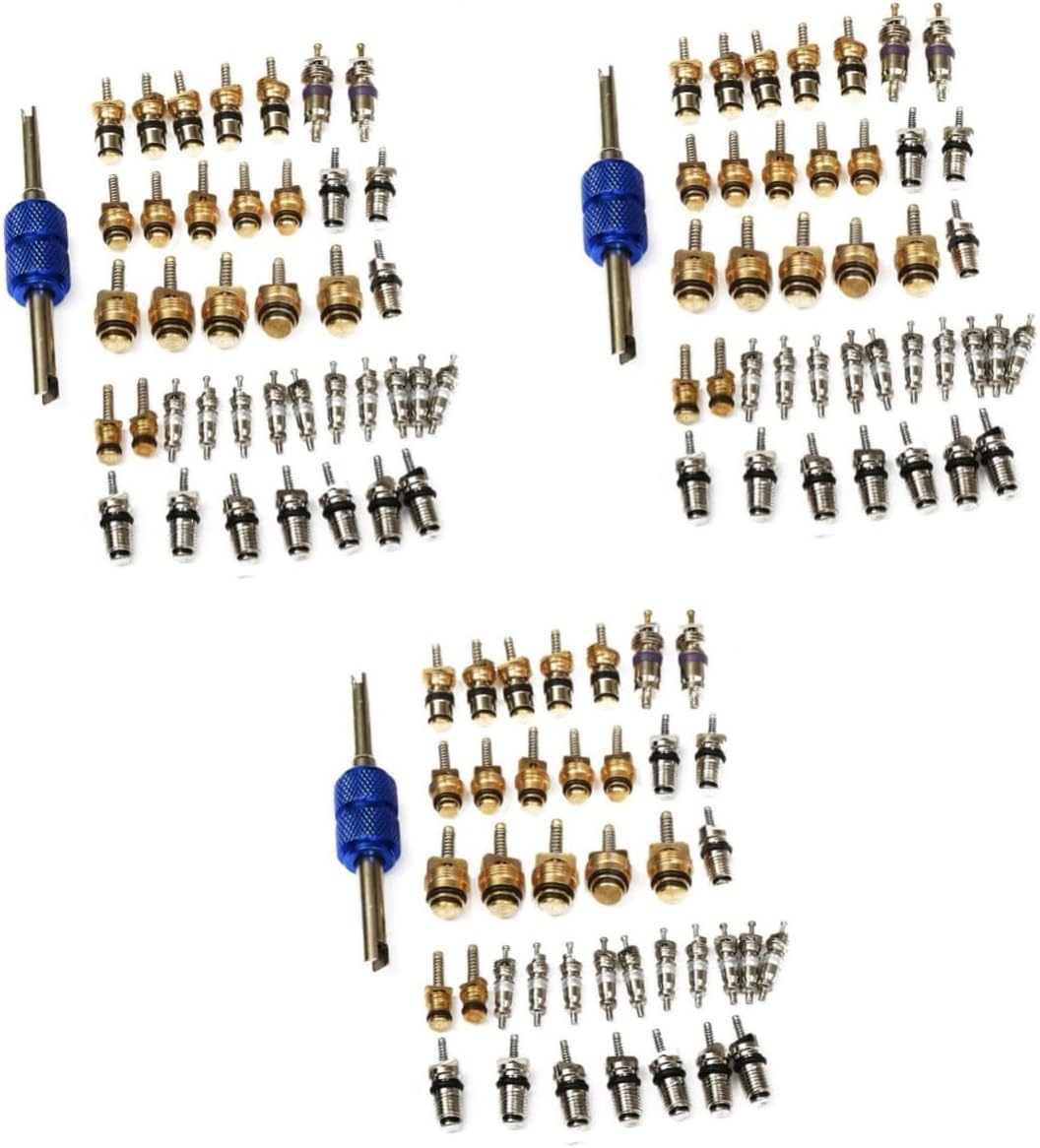 3sets All-in Core Tool Kit Refrigeration Core Remover for Automotive Air Conditioning 40pcs*3