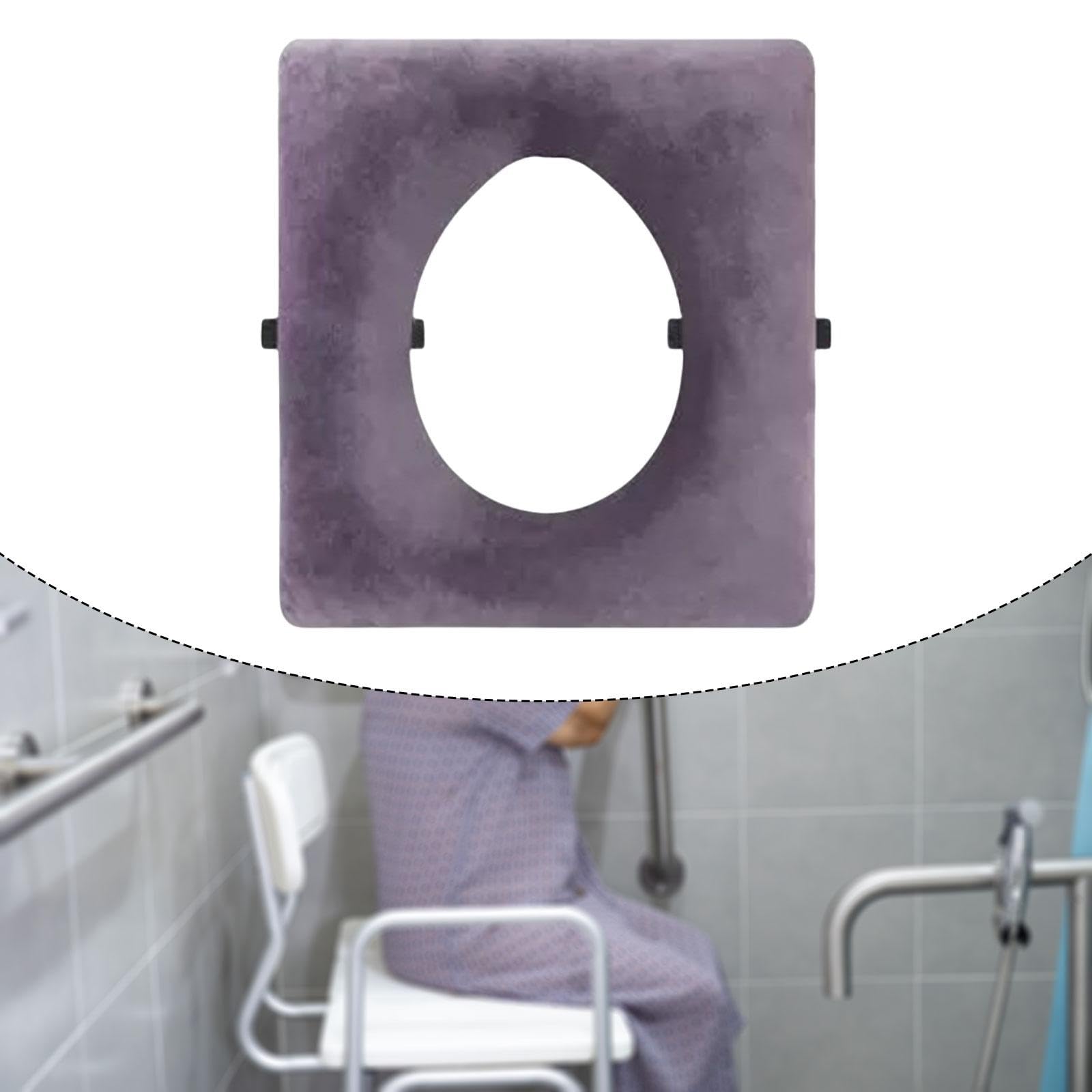 Cojín para Inodoro Extraíble, Grueso, de Cuero Sintético PU Suave, Funda Acolchada para Asiento de Inodoro, Portátil, Adecuado para Mayores O, Forma de O