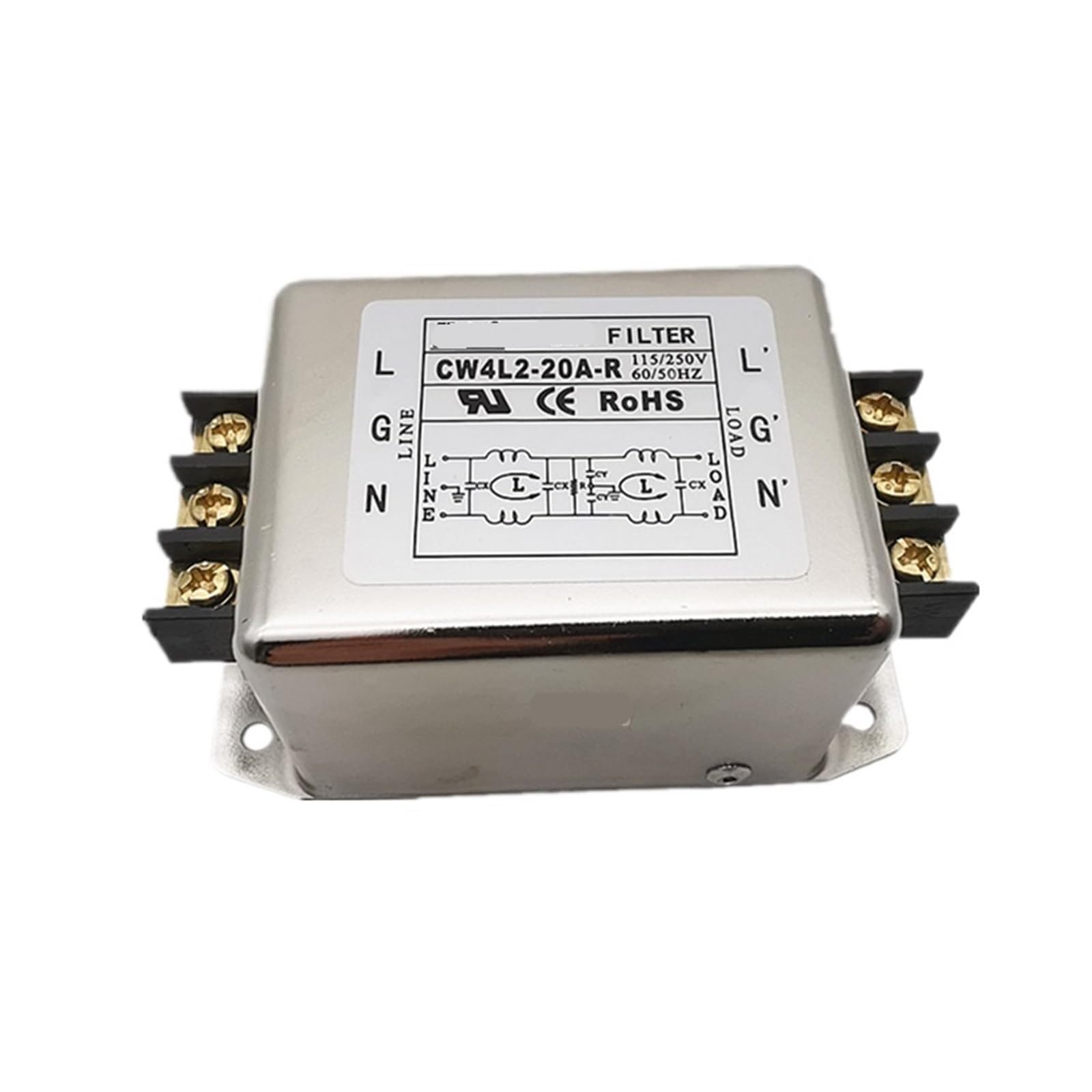 Filtre de puissance CW4L2-20A-R 220V contre les bruits de réseau