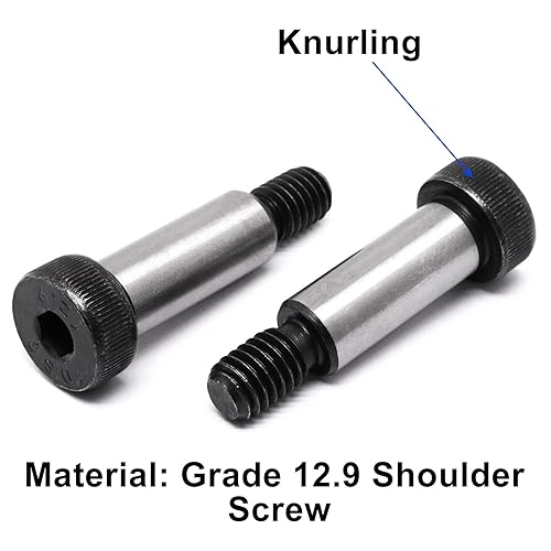 Vista 16 de Perno de hombro de cabeza hexagonal de acero aleado, diámetro de hombro de 1/2 pulgadas, longitud de hombros de 1-1/4 pulgadas, rosca 3/8 "-16 UNC