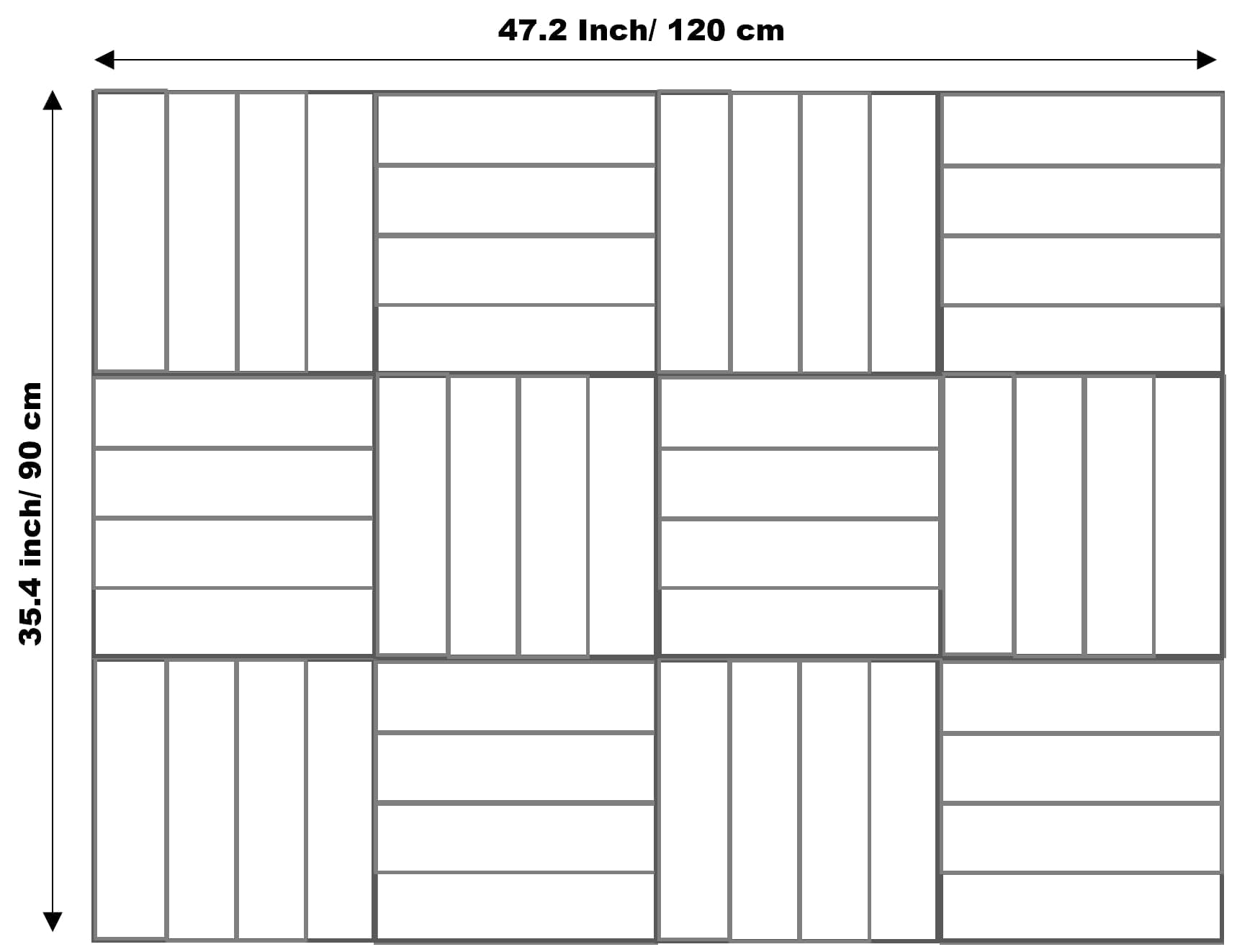 Alternative au panneau de liège - Lot de 12 carreaux de feutre pour mur avec bandes adhésives amovibles et sûres - Noir-30III