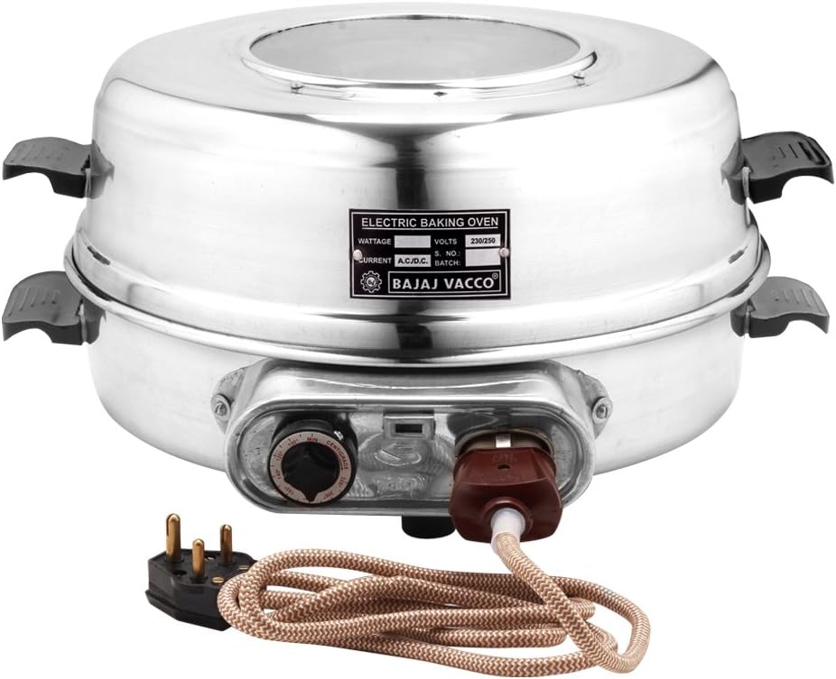 BAJAJ VACCO O-03 Baking Grilling Auto Oven, Silver - 15 Cubic Inches