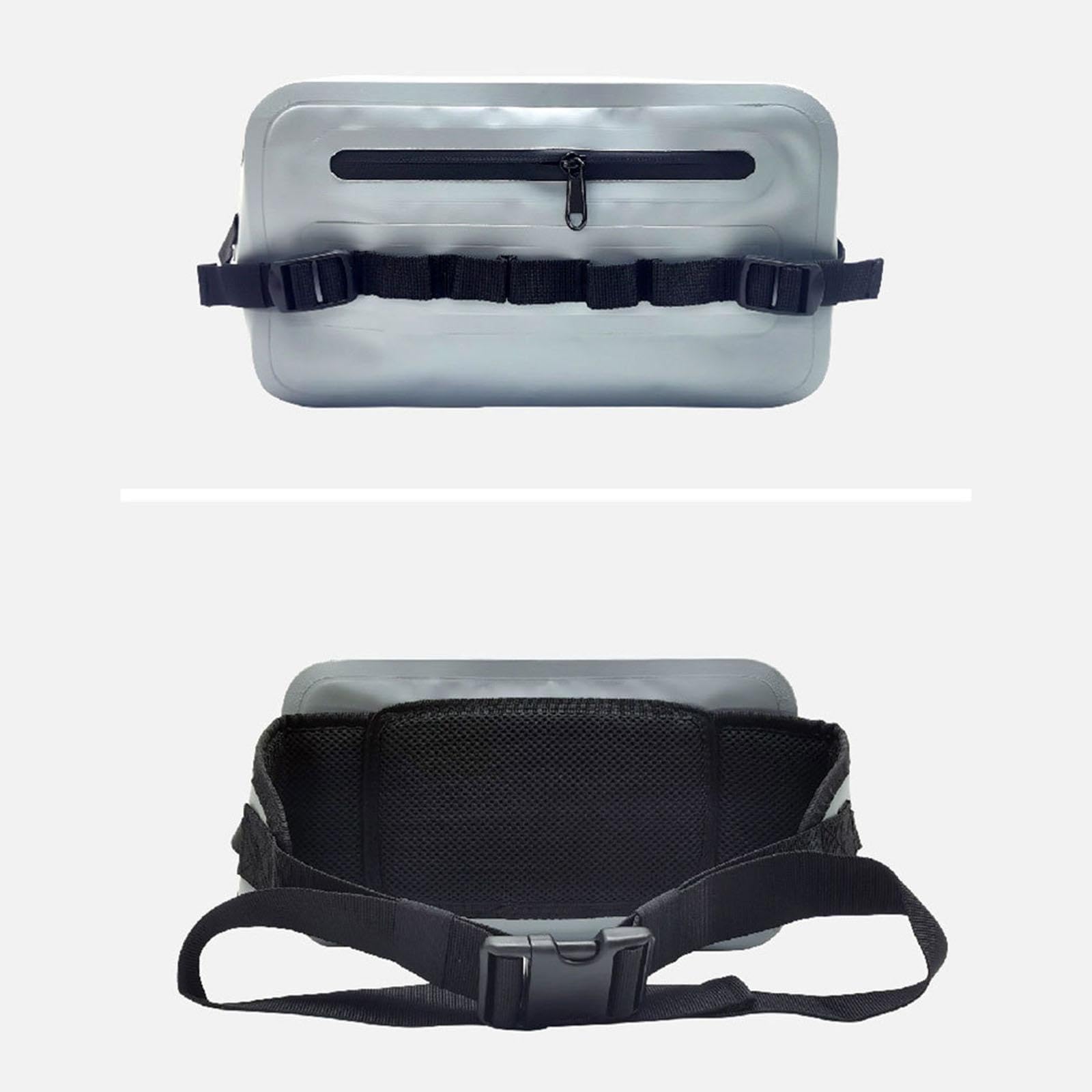 Yiju Fishing Lure Bag for Waist with, Handy Bum Bag for Fishing Rod And Chest, Gray