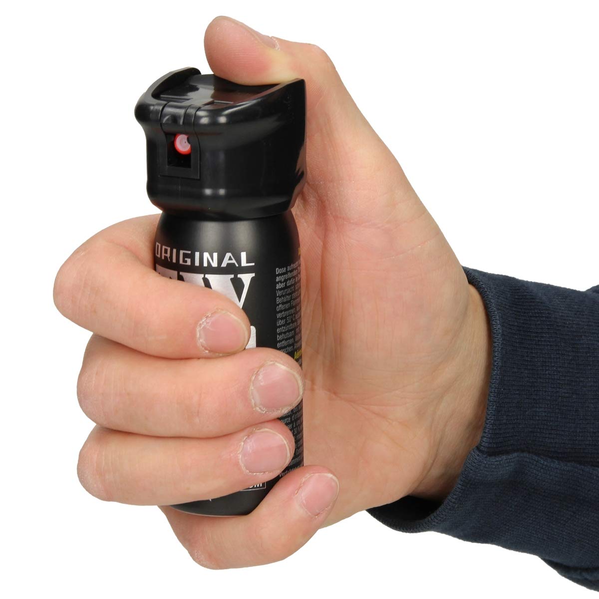 2 Stück Pfefferspray Pfeffergel zur Selbstverteidigung - 50 ml - bis zu 5m Reichweite - mit Flip Top - Pfefferspray zur Tierabwehr Tierabwehrspray Verteidigungsspray Pepperspray Abwehrspray Pepper Gel
