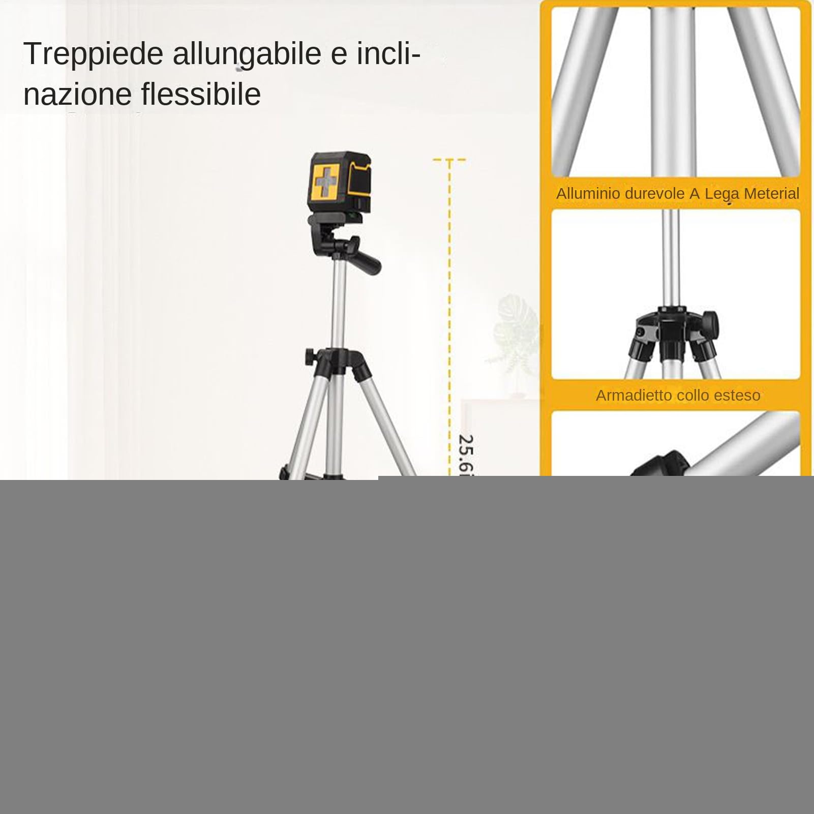 Livello a Croce Regolabile Strumento Di Allineamento Autolivellante Con | Kit di Allineamento Rapido per Idraulica Pavimenti Giardino Pareti Finestre Esterno