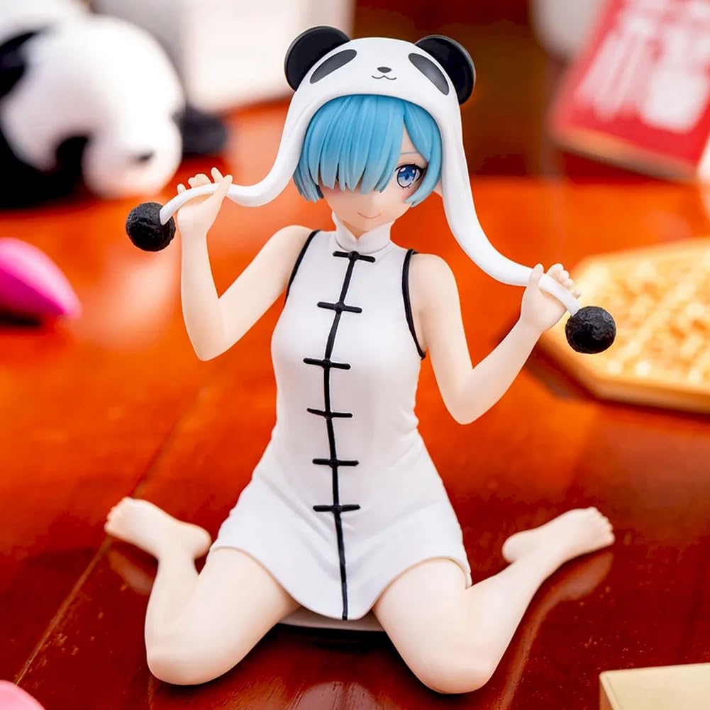 Anime Re:0 Figura Rem Estatua Panda Uniforme Rem Figura de acción