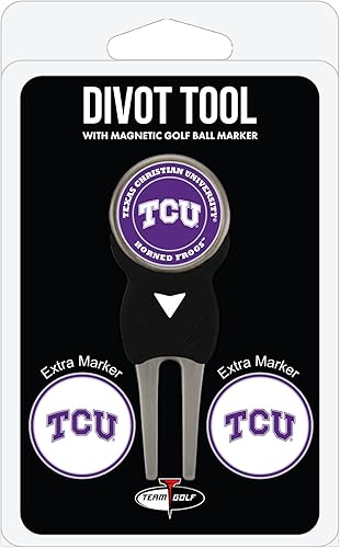 Vista 37 de Team Golf NCAA - Herramienta Divot con 3 marcadores de pelota de golf, los marcadores son esmaltes magnéticos extraíbles de doble cara