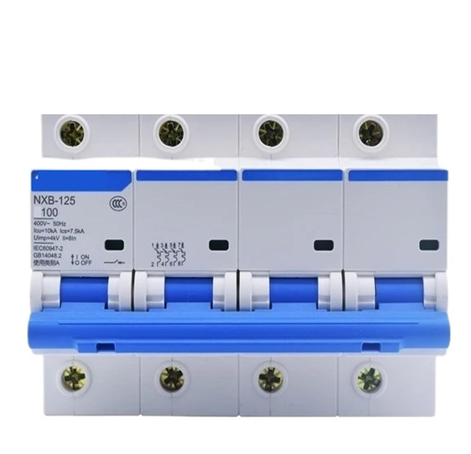 Disyuntor miniatura NXB-125 interruptor automático 4P 63A 2