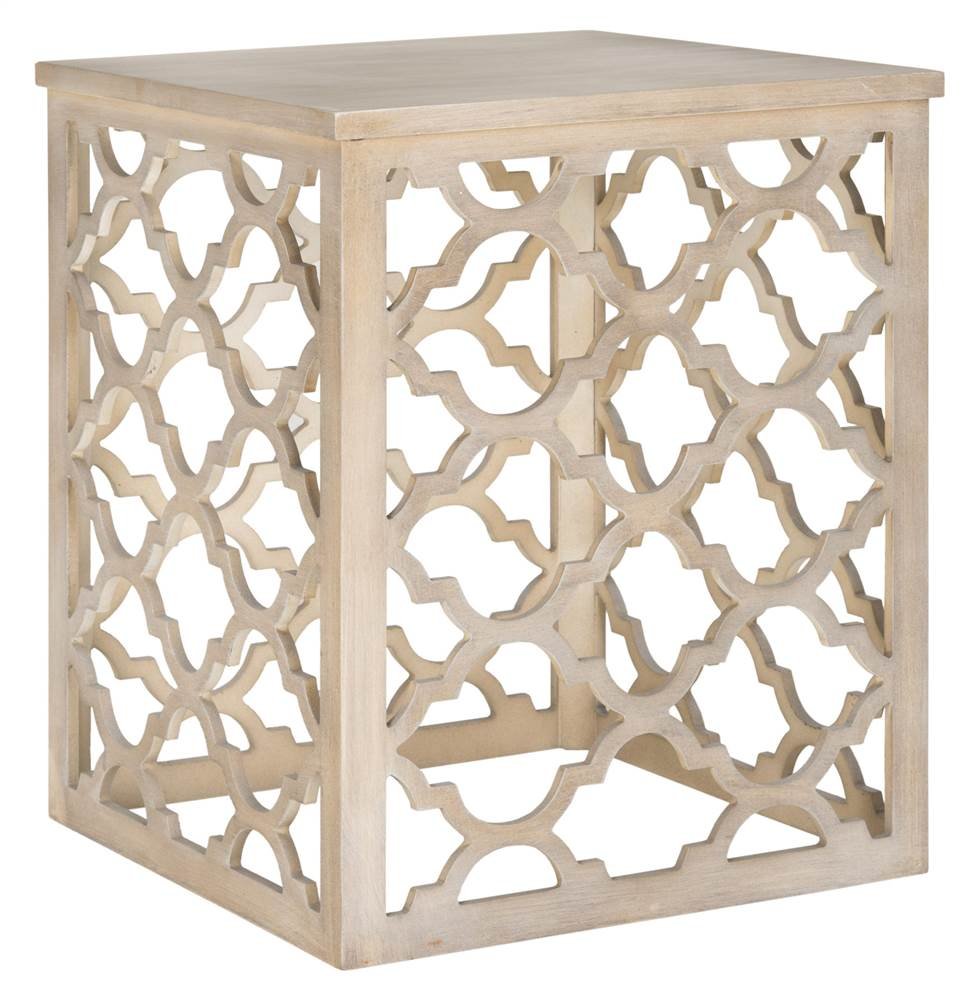 Safavieh American Homes Collection Lonny Distressed White End Table