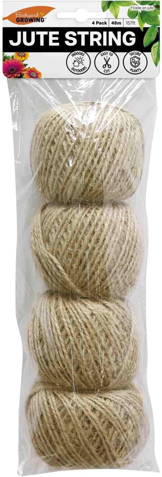 Jute String Ball 48m 4/Pk (HY0082)