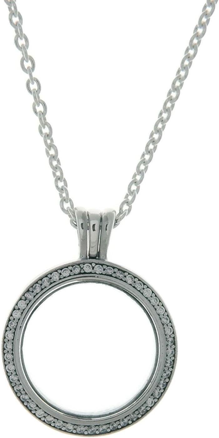 Pandora Women Silver Pendant Necklace - 396484CZ-60
