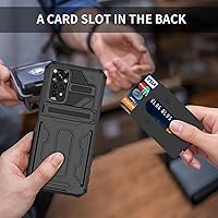 Vista 5 de Funda de teléfono para Redmi Note 11 (4G)/Redmi Note 11S 2201117TY Funda cartera desmontable titular de la tarjeta de crédito Soporte incorporado