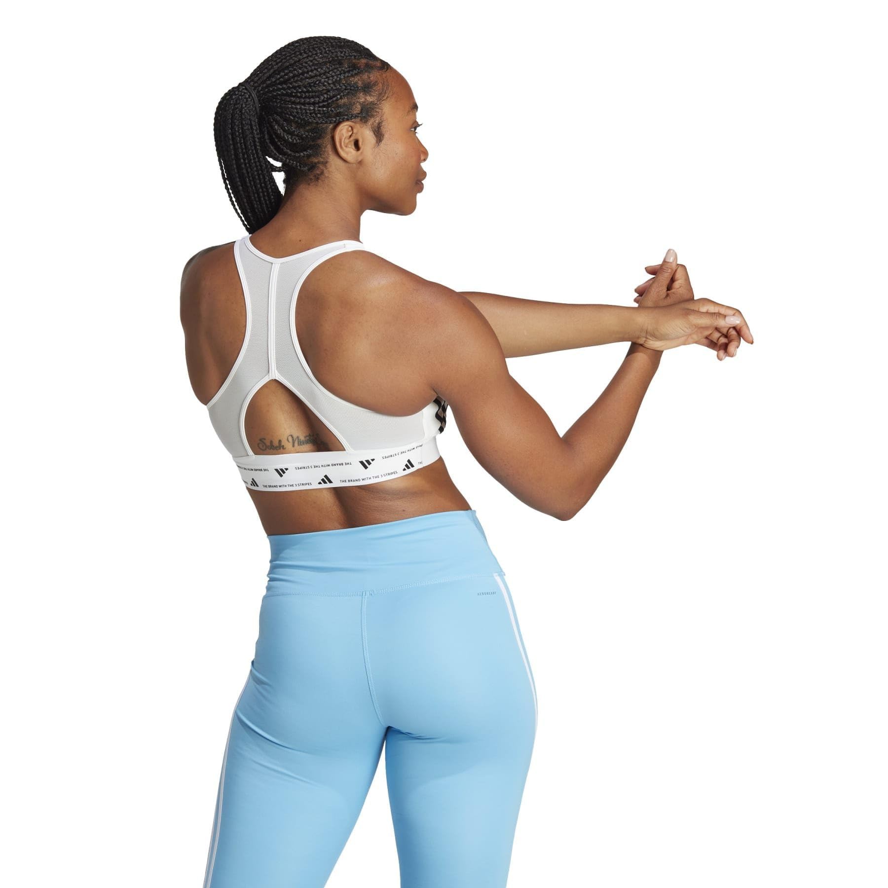 adidas Biustonosz sportowy Kobiety Powerreact Training Medium Support 3-stripes Bra
