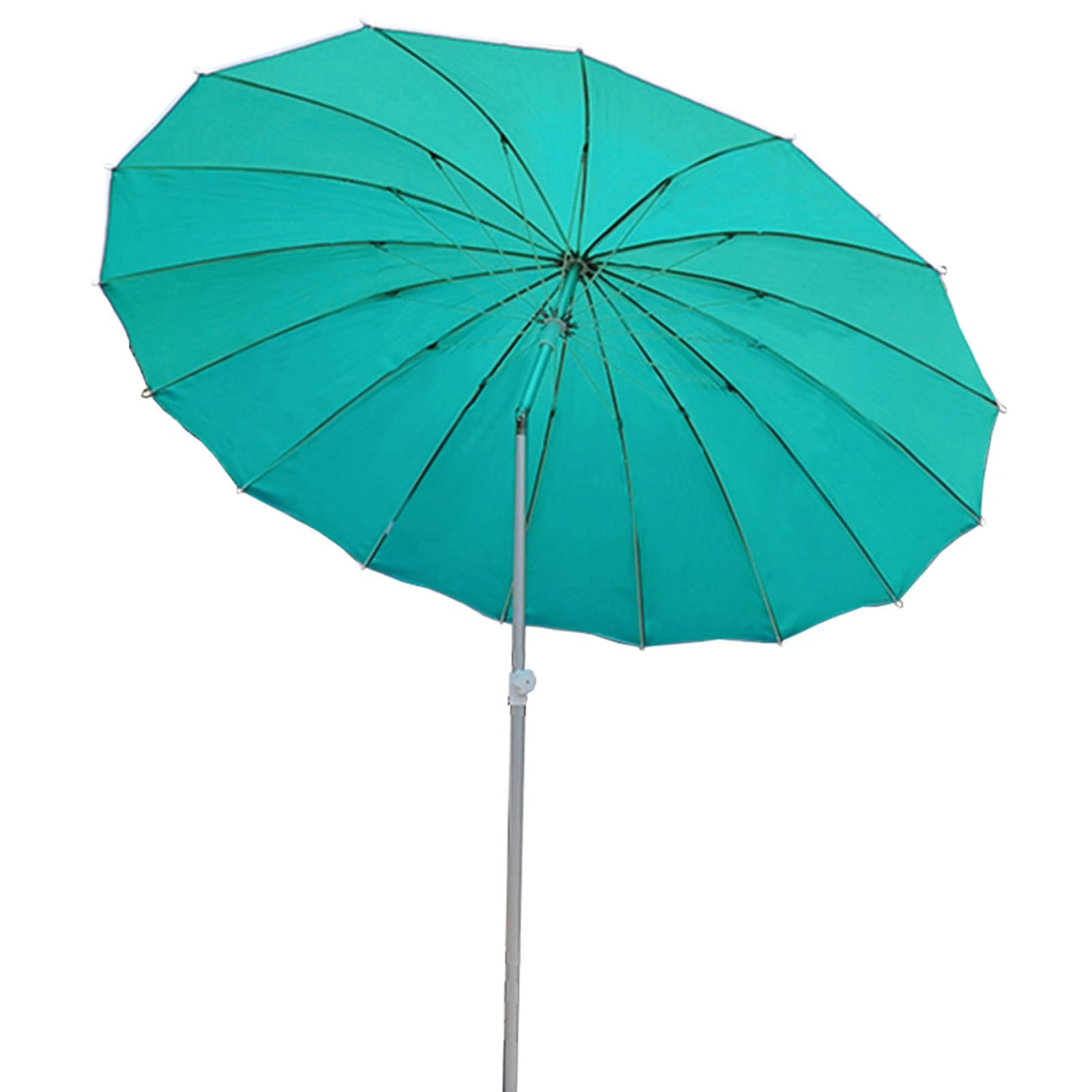 Round Patio Umbrella, Portable Shanghai Garden Parasol with Adjustable Tilt, Outdoors Parasol with Aluminum Pole(Green) : Patio, Lawn & Garden
