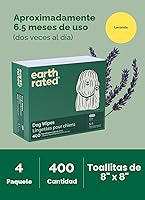 Vista 8 de Earth Rated - Toallitas hipoalergénicas para perros, para limpieza y control de olores, para patas, cuerpo y trasero, perfectas para cachorros