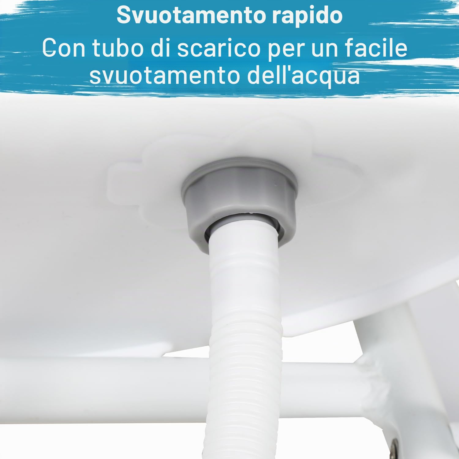 Ikodm Vasca da Bagno per Neonati con Supporto, Vasca da Bagno con Tappetino da Bagno, Scarico, Supporto, Vasca da Bagno Pieghevole, Vasca per Bambini con Supporto Sicura per il Tuo Neonato - Vasca da