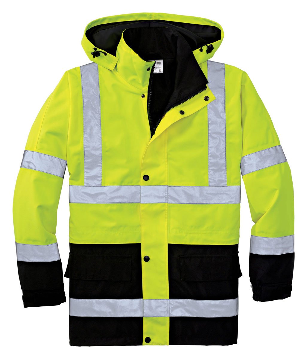 Cornerstone Men's Waterproof Reflective Parka Jacket_Safety Yellow_Medium