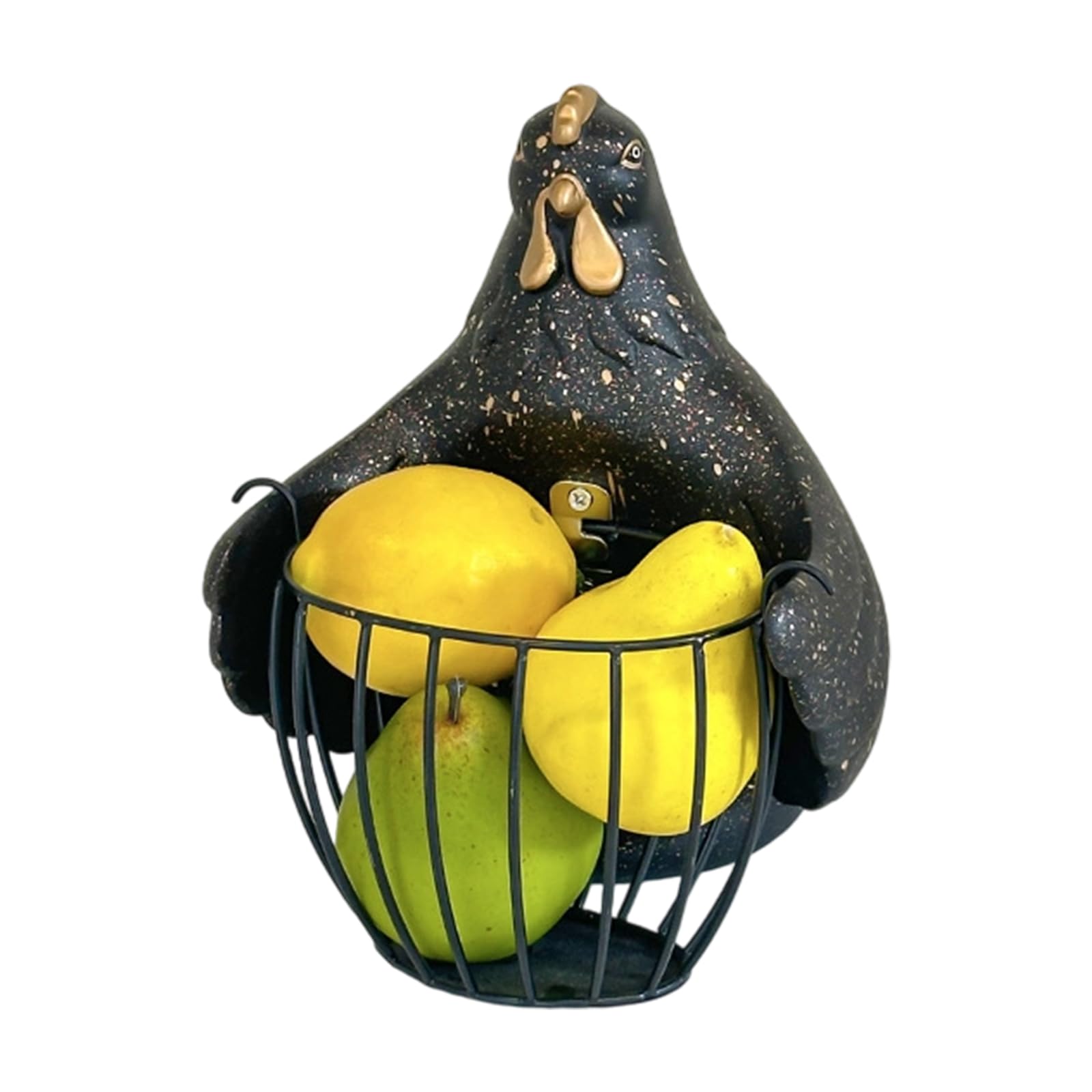 Bucolic Hugging Chicken Storage Basket Iron Frame Glues Multipurpose Organizers for Wedding Party Home Decors Portable Iron Storage Container