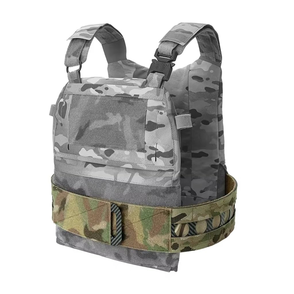 WLXW Faja Portaplacas FCPC V5 Cinturón Elástico Liberación Rápida Correa Molle Chaleco M/L Equipo Táctico Airsoft, Caza, CS Cosplay(CP,L)