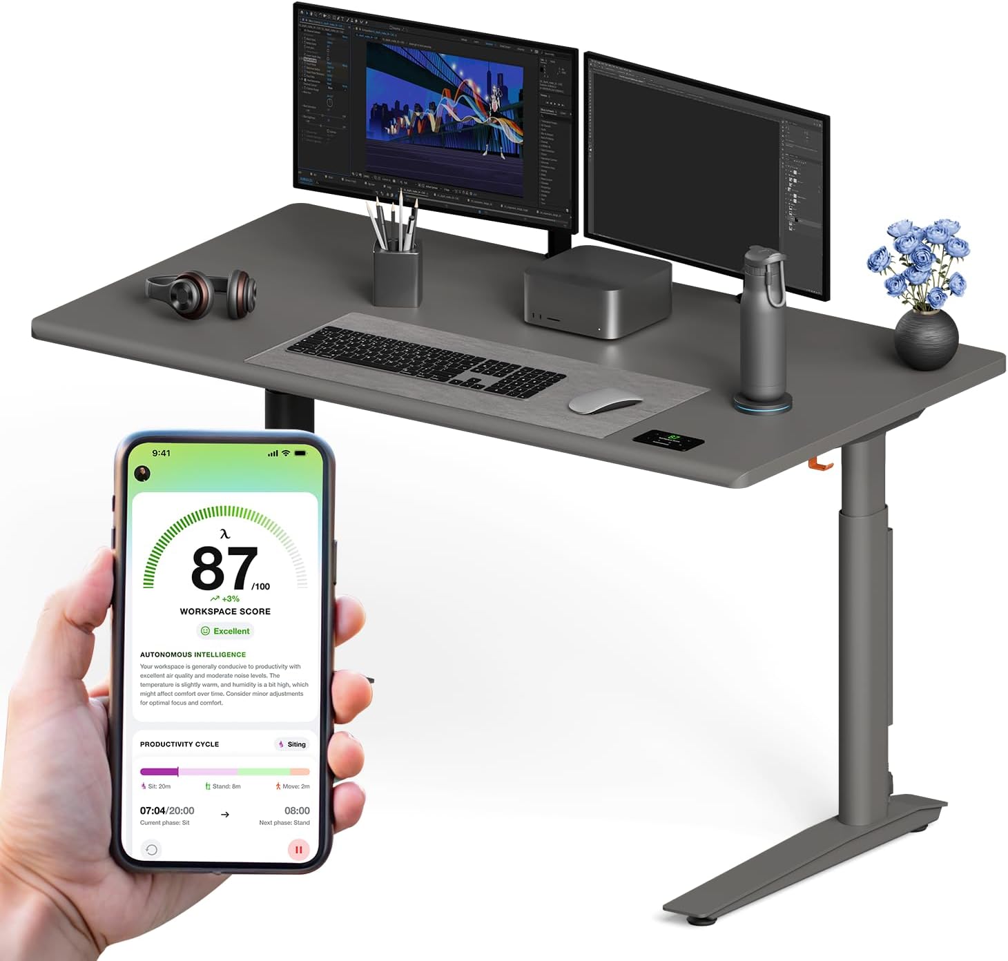 Autonomous AI Adjustable Standing Desk