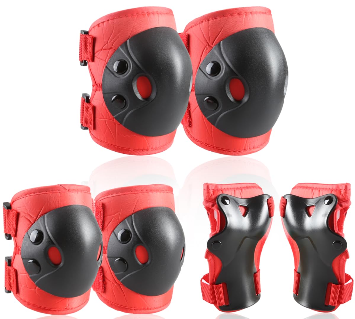 Cockchafer Knieschoner und Handgelenkschoner für Kinder, Jugendliche, Set für Skateboarden, Rollschuhlaufen, Inlineskaten, Rollerfahren, BMX-Radfahren