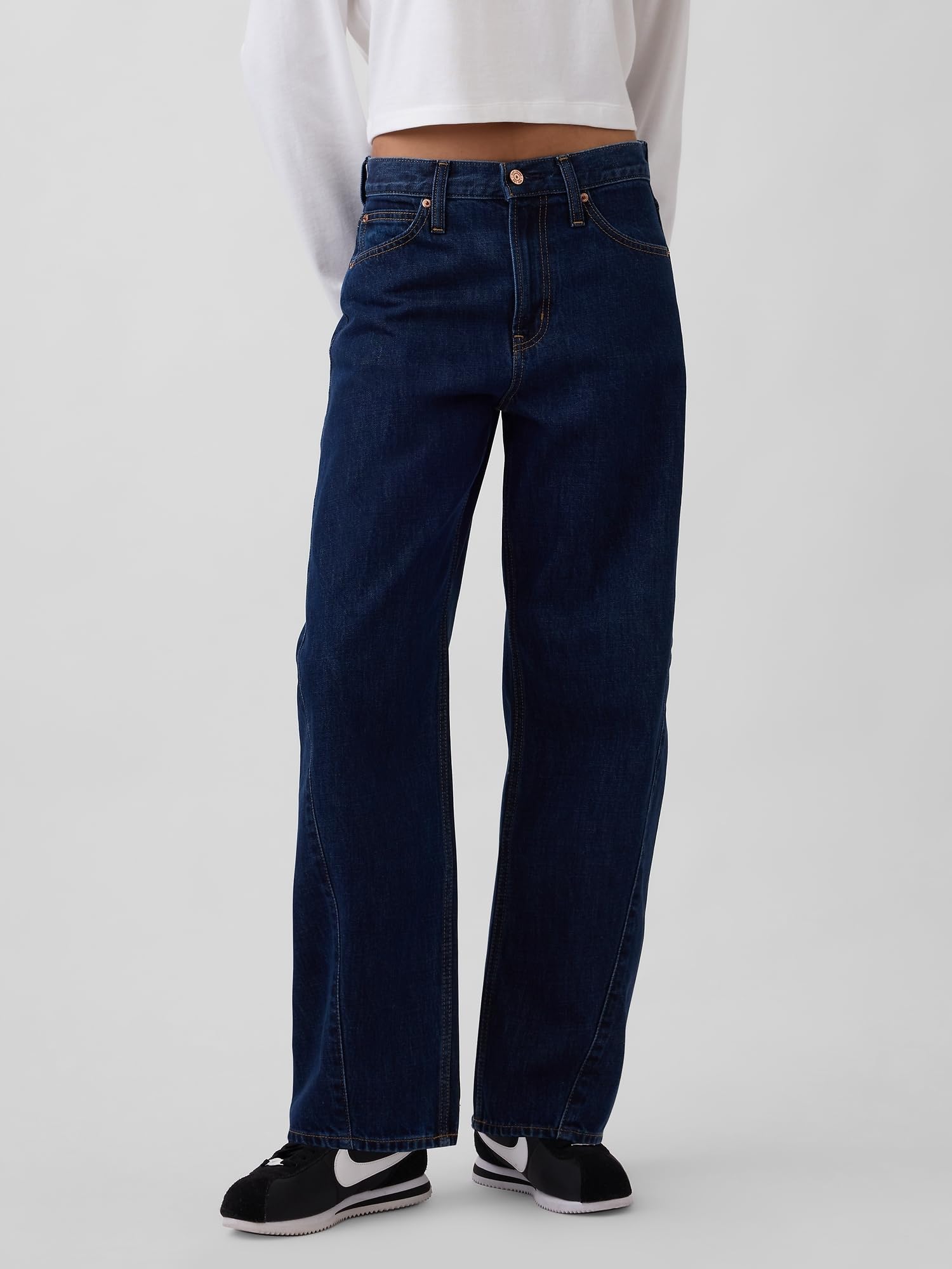 GAP Jeans da donna in denim a vita alta