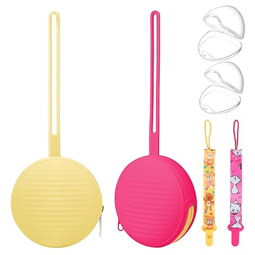 Funda para chupete, soporte para juego de artículos esenciales para bebés sin BPA