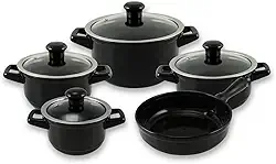 Ceraflame Conjunto Panelas de Cerâmica Duo Smart 5 Peças Preto