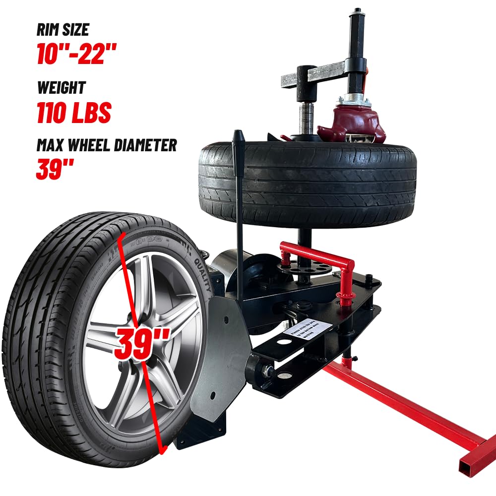 KATOOL Mini Tire Changer Machine 39 Inch Tire Changer Machine Bead Breaker Mounting Tool