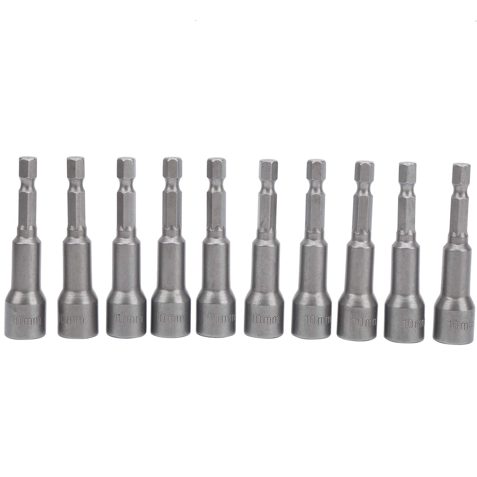 Sets d'embouts pour tournevis magnétiques 10mm et adaptateur de douille hexagonale en acier