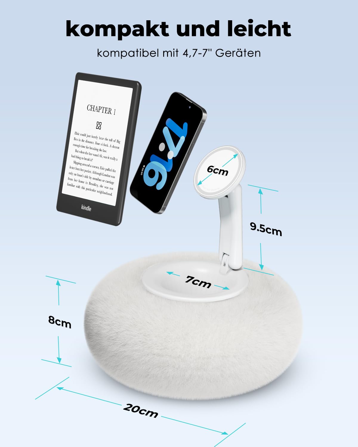 Viozon Magnetic Phone Holder For Bed, Compatible With 4-7" Cell Phone - View #3