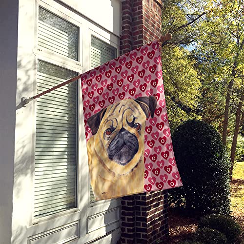 Drapeau Carlin Coeurs Saint-Valentin grand format : la solution pour un jardin coloré en hiver - 3