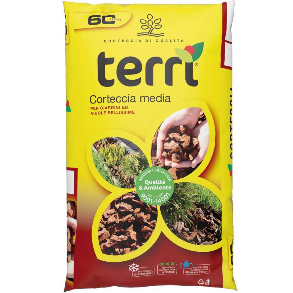 [BioFerm + Medium Bark per Giardini e Letti, 60 Litri, Giardinieri professionisti, Colture viventi, Drainaggio perfetto,
