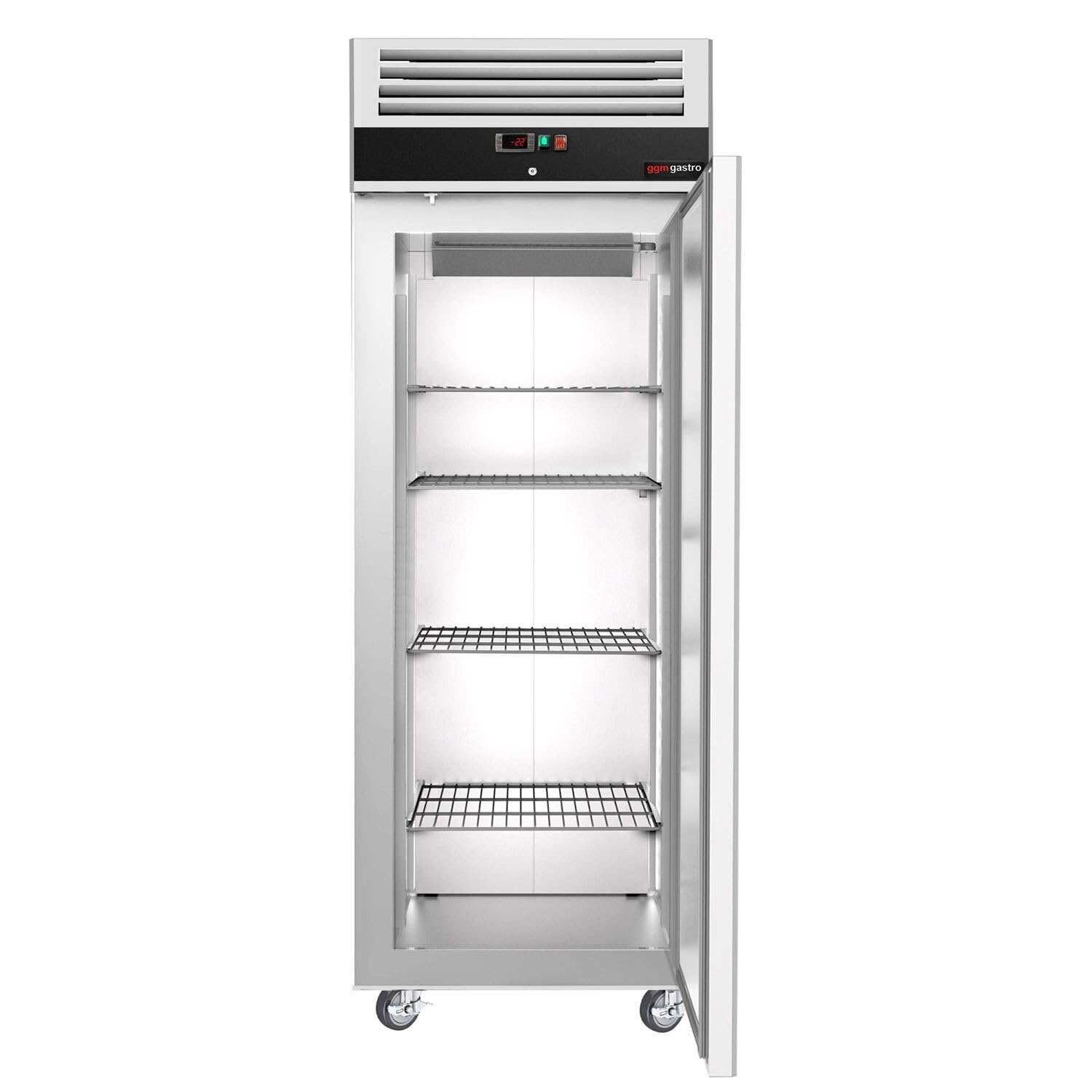 GGM Gastro Congelador ECO - GN 2/1-700 Litros - 1 Puerta - Puerta Interior de Acero Inoxidable - Grado Comercial - Eficiente en Energía - Alta Capacidad - Para Restaurantes - TKSJ650ND