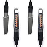 DEMYPROX Mini Led Turn Signal Lights for MT-07 MT-09 FZ-09 MT-10 YZF R1 R3 R6 R25 FJ09 FZ07 FZ1CB1000RR(No Sequential, Space Grey-4pcs)