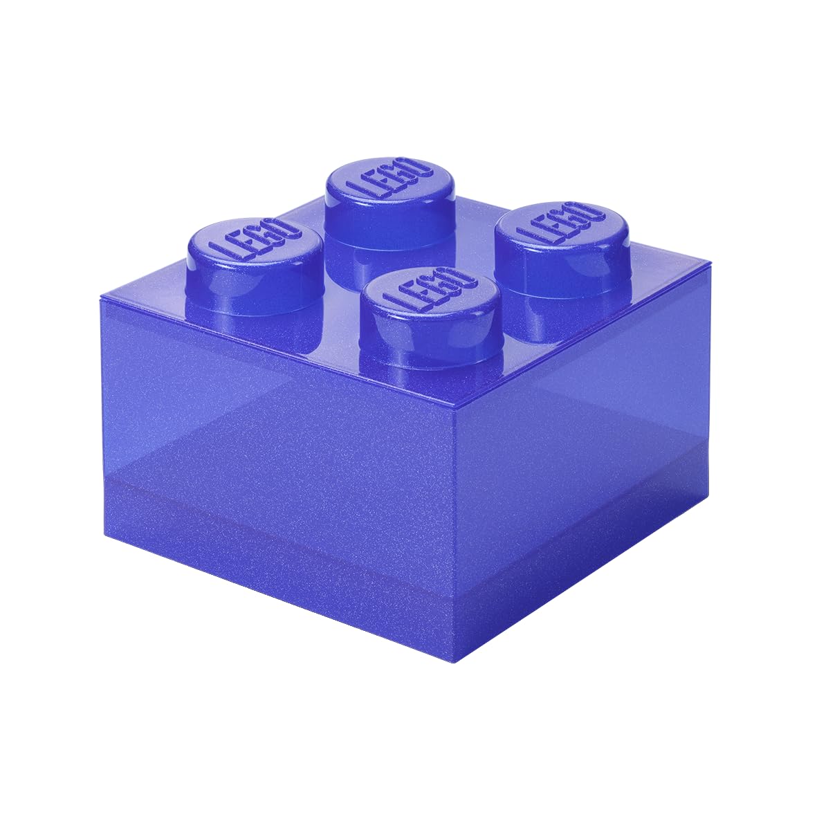 Lego Purple Clear Brick-Shaped Storage Box 5009339