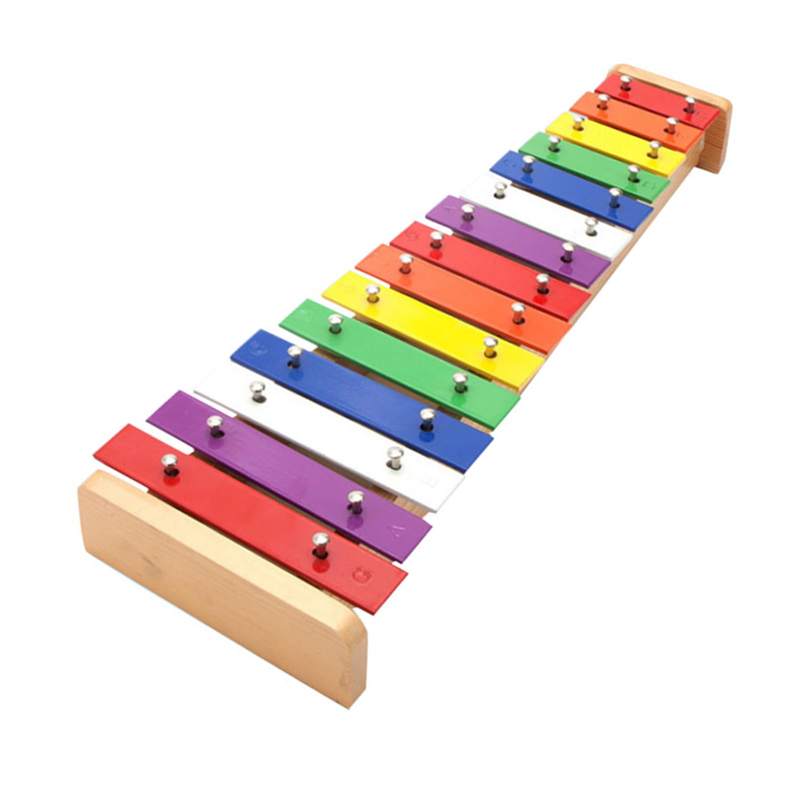 Xilófono de madera de 15 tonos, xilófono educativo colorido con baquetas Xilófonos Instrumentos musicales para el aprendizaje de educación temprana