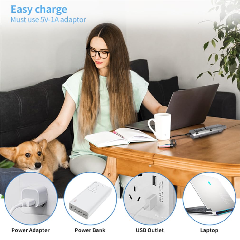 Cortaúñas para perros y gatos, lima de uñas eléctrica, pulido automático de uñas de bajo ruido y vibración, para perros grandes y pequeños, mascotas, gatos, aseo rápido, color negro